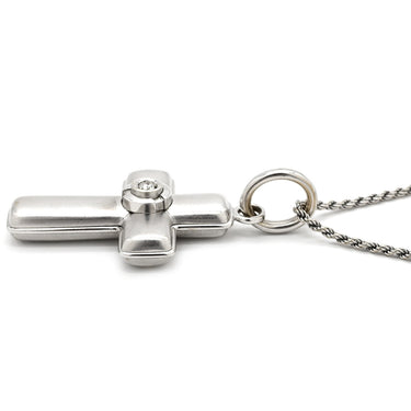 ダミアーニ DAMIANI クロス ダイヤ ペンダント ホワイトゴールド K18WG ダイヤモンド ネックレス 18K 750 WG 十字架 CROSS