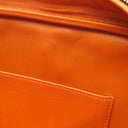 エルメス HERMES プリュム エラン 28 オレンジ ヴォーエプソン ハンドバッグ シルバー金具