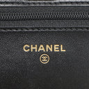 シャネル CHANEL マトラッセ トレンディCC WOC ブラック ラムスキン チェーンウォレット ゴールド金具 黒 ロゴプレート