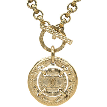 シャネル CHANEL ココマーク CCコイン ゴールド GP ネックレス CCマーク