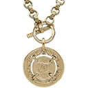 シャネル CHANEL ココマーク CCコイン ゴールド GP ネックレス CCマーク