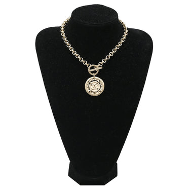 シャネル CHANEL ココマーク CCコイン ゴールド GP ネックレス CCマーク