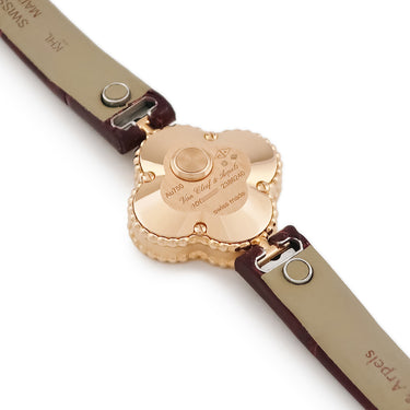 腕時計 ヴァンクリーフアーペル Van Cleef & Arpels スウィート アルハンブラ VCARO8SF00 クオーツ レディース K18RG無垢 ローズゴールド シェル