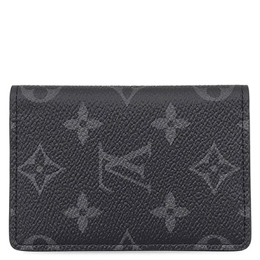 ルイヴィトン LOUIS VUITTON オーガナイザー ドゥ ポッシュ M61696 モノグラムエクリプス レザー モノグラムエクリプスキャンパス カードケース 黒 名刺入れ
