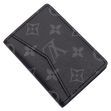 ルイヴィトン LOUIS VUITTON オーガナイザー ドゥ ポッシュ M61696 モノグラムエクリプス レザー モノグラムエクリプスキャンパス カードケース 黒 名刺入れ