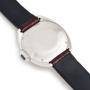 腕時計 カルティエ Cartier クレ ドゥ カルティエ WJCL0015 自動巻き レディース K18WG無垢 純正ダイヤ デイト ローマン 青針