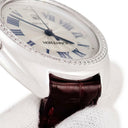 腕時計 カルティエ Cartier クレ ドゥ カルティエ WJCL0015 自動巻き レディース K18WG無垢 純正ダイヤ デイト ローマン 青針