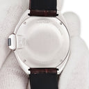 腕時計 カルティエ Cartier クレ ドゥ カルティエ WJCL0015 自動巻き レディース K18WG無垢 純正ダイヤ デイト ローマン 青針