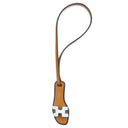 エルメス HERMES オランナノ ブループリュム×ナチュラルサブレ ヴォーエプソン ヴォーバトラー ヴァッシュハンター バッグチャーム 新品 未使用 水色 茶 サンダル型