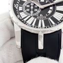 腕時計 ロジェデュブイ ROGER DUBUIS エクスカリバー EX45 77 9 9.71R 自動巻き メンズ OH済 黒 ローマン スモールセコンド