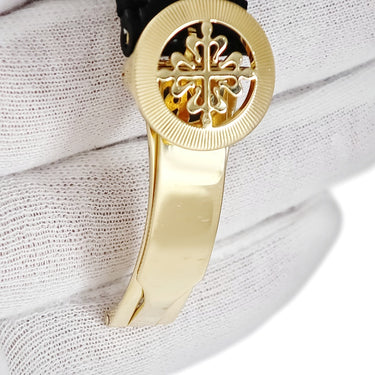 腕時計 パテックフィリップ PATEK PHILIPPE ネプチューン 5081J-001 自動巻き メンズ OH済 K18YG無垢 黒 デイト ローマン Neptune