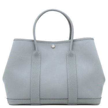 エルメス HERMES ガーデンパーティー PM グリパンタン トワルオフィシエ レザー ハンドバッグ シルバー金具 2025年製