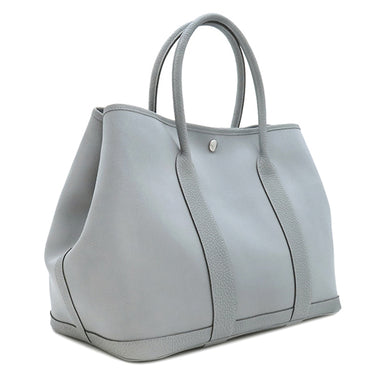 エルメス HERMES ガーデンパーティー PM グリパンタン トワルオフィシエ レザー ハンドバッグ シルバー金具 2025年製