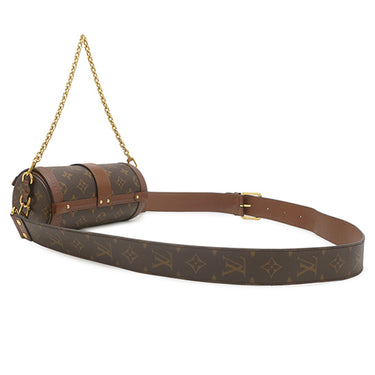 ルイヴィトン LOUIS VUITTON パピヨン トランク M57835 モノグラム モノグラムキャンバス 2WAYバッグ ゴールド金具 茶 ハンドバッグ ショルダーバッグ