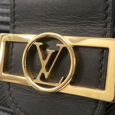 ルイヴィトン LOUIS VUITTON ドーフィーヌ NV MINI M55964 ブラック エピレザー レザー ショルダーバッグ ゴールド金具 黒 チェーンショルダー