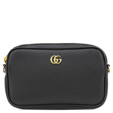 グッチ GUCCI GGマーモント ミニ 772759 ブラック レザー ショルダー 