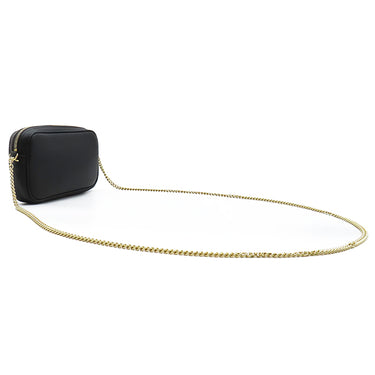 グッチ GUCCI GGマーモント ミニ 772759 ブラック レザー ショルダーバッグ ゴールド金具 チェーンショルダー 黒
