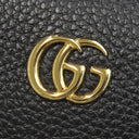 グッチ GUCCI GGマーモント ミニ 772759 ブラック レザー ショルダーバッグ ゴールド金具 チェーンショルダー 黒