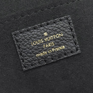 ルイヴィトン LOUIS VUITTON プティット サックプラ M81416 ブラック×ベージュ モノグラムアンプラント 2WAYバッグ ゴールド金具 黒 ショルダー