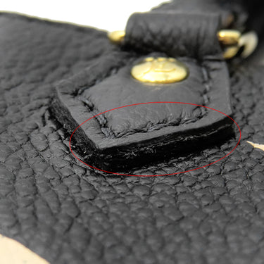 ルイヴィトン LOUIS VUITTON プティット サックプラ M81416 ブラック×ベージュ モノグラムアンプラント 2WAYバッグ ゴールド金具 黒 ショルダー