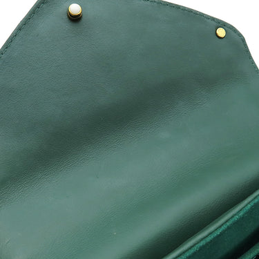 ルイヴィトン LOUIS VUITTON ニューウェーブ チェーンショルダーバッグ PM M55021 エムロード レザー ショルダーバッグ ゴールド金具 緑 LVロゴ