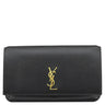 サンローラン SAINT LAURENT フォン フォルダー 635095 ブラック カーフ ショルダーバッグ ゴールド金具 モノグラム カサンドラ 黒 肩掛け