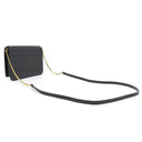 サンローラン SAINT LAURENT フォン フォルダー 635095 ブラック カーフ ショルダーバッグ ゴールド金具 モノグラム カサンドラ 黒 肩掛け