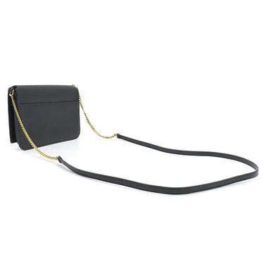 サンローラン SAINT LAURENT フォン フォルダー 635095 ブラック カーフ ショルダーバッグ ゴールド金具 モノグラム カサンドラ 黒 肩掛け