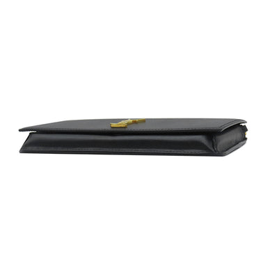 サンローラン SAINT LAURENT フォン フォルダー 635095 ブラック カーフ ショルダーバッグ ゴールド金具 モノグラム カサンドラ 黒 肩掛け