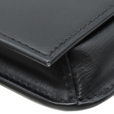 サンローラン SAINT LAURENT フォン フォルダー 635095 ブラック カーフ ショルダーバッグ ゴールド金具 モノグラム カサンドラ 黒 肩掛け