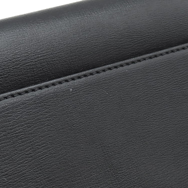 サンローラン SAINT LAURENT フォン フォルダー 635095 ブラック カーフ ショルダーバッグ ゴールド金具 モノグラム カサンドラ 黒 肩掛け