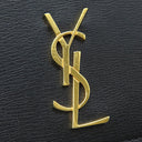 サンローラン SAINT LAURENT フォン フォルダー 635095 ブラック カーフ ショルダーバッグ ゴールド金具 モノグラム カサンドラ 黒 肩掛け