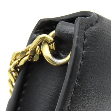 サンローラン SAINT LAURENT フォン フォルダー 635095 ブラック カーフ ショルダーバッグ ゴールド金具 モノグラム カサンドラ 黒 肩掛け