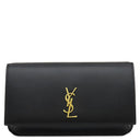 サンローラン SAINT LAURENT フォン フォルダー 635095 ブラック カーフ ショルダーバッグ ゴールド金具 モノグラム カサンドラ 黒 肩掛け