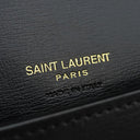 サンローラン SAINT LAURENT フォン フォルダー 635095 ブラック カーフ ショルダーバッグ ゴールド金具 モノグラム カサンドラ 黒 肩掛け
