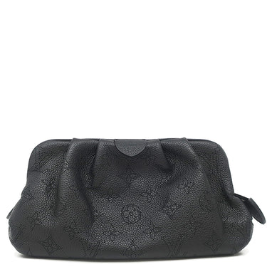ルイヴィトン LOUIS VUITTON スカラ ミニ M80093 モノグラムマヒナ モノグラムマヒナ 2WAYバッグ シルバー金具 ショルダー クラッチ 黒