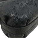 ルイヴィトン LOUIS VUITTON スカラ ミニ M80093 モノグラムマヒナ モノグラムマヒナ 2WAYバッグ シルバー金具 ショルダー クラッチ 黒