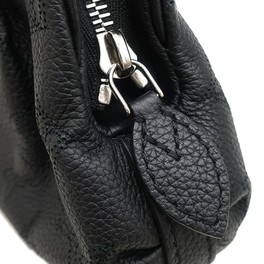 ルイヴィトン LOUIS VUITTON スカラ ミニ M80093 モノグラムマヒナ モノグラムマヒナ 2WAYバッグ シルバー金具 ショルダー クラッチ 黒