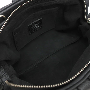 ルイヴィトン LOUIS VUITTON スカラ ミニ M80093 モノグラムマヒナ モノグラムマヒナ 2WAYバッグ シルバー金具 ショルダー クラッチ 黒