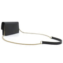 グッチ GUCCI インターロッキングG 510314 ブラック レザー チェーンウォレット ゴールド金具 チェーンショルダーバッグ