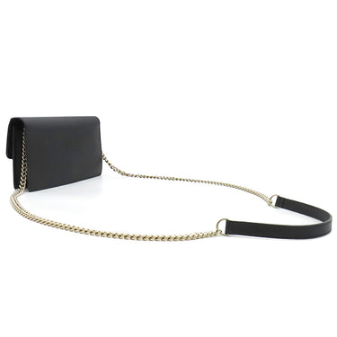 グッチ GUCCI インターロッキングG 510314 ブラック レザー チェーンウォレット ゴールド金具 チェーンショルダーバッグ