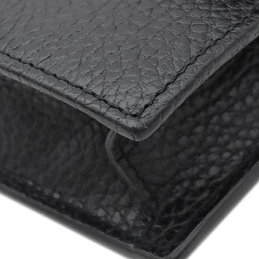 グッチ GUCCI インターロッキングG 510314 ブラック レザー チェーンウォレット ゴールド金具 チェーンショルダーバッグ