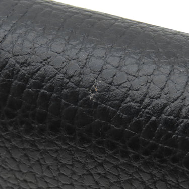 グッチ GUCCI インターロッキングG 510314 ブラック レザー チェーンウォレット ゴールド金具 チェーンショルダーバッグ