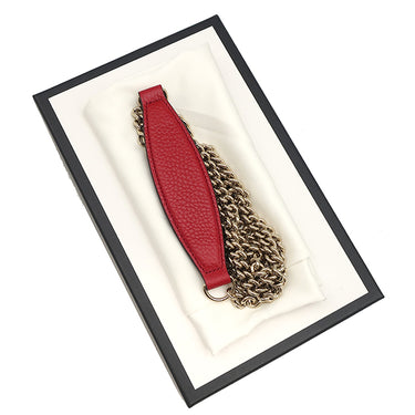 グッチ GUCCI インターロッキングG エンボスステッチ 598211 レッド レザー 2WAYバッグ ゴールド金具 クラッチ チェーンショルダー チェーンウォレット