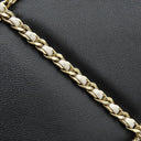 シャネル CHANEL ENTWINED チェーン ステッチ ブラック×ホワイト レザー ショルダーバッグ ゴールド金具 黒 ココマーク チェーンバッグ