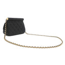シャネル CHANEL ミニ チェーンショルダー ブラック レザー キャビアスキン ショルダーバッグ ゴールド金具 黒 ココマーク