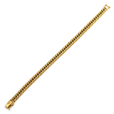 喜平 KIHEI K18 18金 20.3cm 30.3g 6面 ダブル Ｗ イエローゴールド K18YG ブレスレット 造幣局検定マーク ※ショッピングローン対応していません