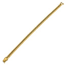喜平 KIHEI K18 18金 18cm 15.7g 6面 ダブル Ｗ イエローゴールド K18YG ブレスレット 造幣局検定マーク ※ショッピングローン対応していません