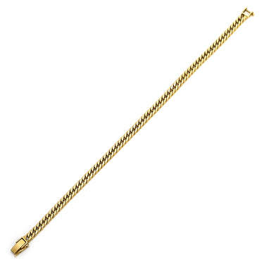喜平 KIHEI K18 18金 18.3cm 12.5g 6面 ダブル Ｗ イエローゴールド K18YG ブレスレット 造幣局検定マーク ※ショッピングローン対応していません