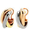 カルティエ Cartier トリニティ クラシックモデル ホワイトゴールドXイエローゴールドXピンクゴールド K18YG K18PG K18WG ピアス Cartier Au750 18K スリーカラー